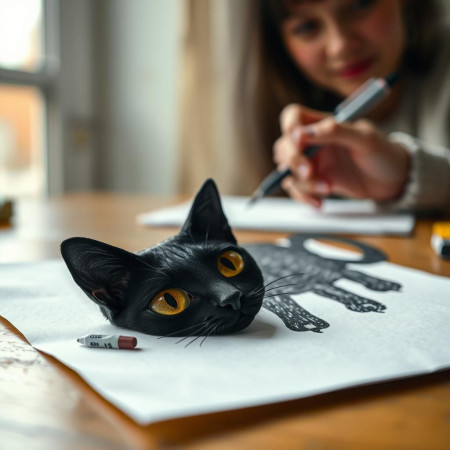 Школьный психолог поставила сыну диагноз из-за того, что он нарисовал черного кота Школьный психолог поставила сыну диагноз из-за того, что он нарисовал черного кота